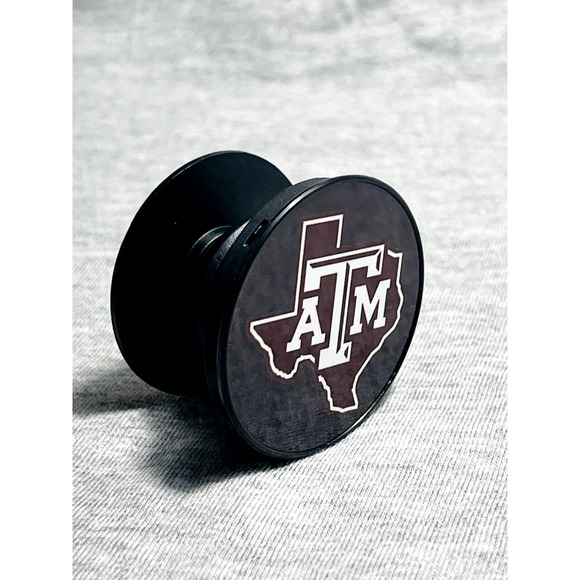 Texas A&M University College Football Phone Holder Stand With Adhesive Base - Picture 2 of 6